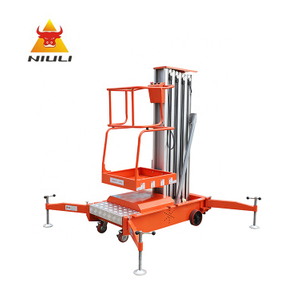 NIULI Small Aerial Mobile One Man Lift / Home Cleaning Elevator Aluminium Lift / Aerial Personal Lift Ladder