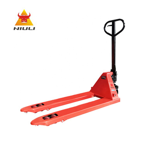 NIULI China Goods Transpallet Hand Forklift 2500kg دليل هيدروليكي رافعة يدوية بمنصة نقالة