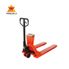 NIULI Electronic Display Hand Forklift Scale 2500kg 3 Ton Manual Pallet Truck with Weight Scale