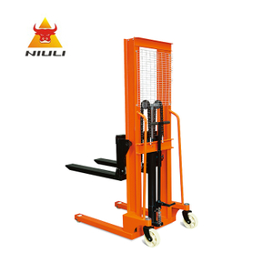 NIULI Hyrdualic Hand Lift Forklift Stacker 2.0 Ton 3.0 Ton 1.6m سعة مكدس يدوي مع شوكة قابلة للتعديل